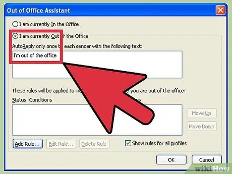 Slå Out of Office Assistant til eller fra i trin i Microsoft Outlook