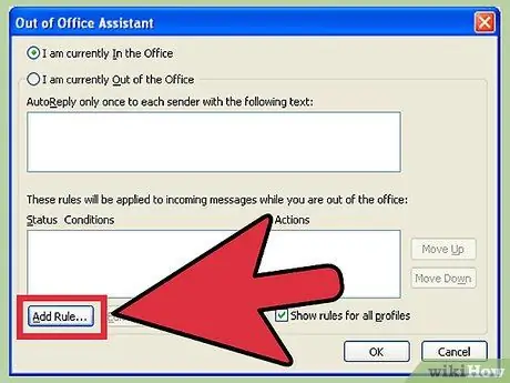 Skakel die out of office -assistent in of uit in Microsoft Outlook Stap 10