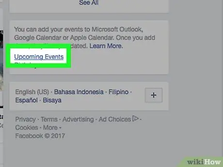 Segerakkan Acara Facebook ke iCal Langkah 22