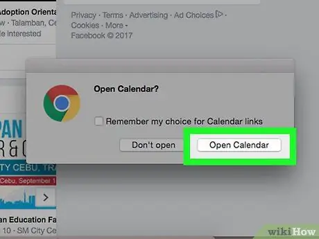 I-sync ang Mga Kaganapan sa Facebook sa iCal Hakbang 4