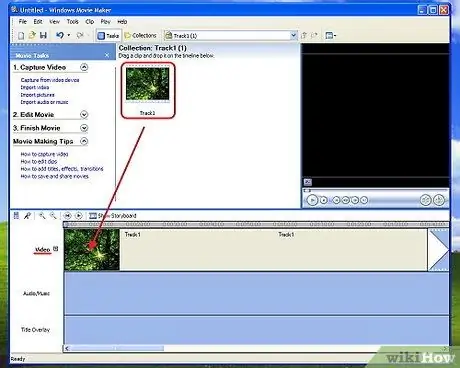 Dodajanje podnapisov v film v programu Windows Movie Maker 3. korak