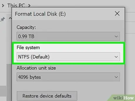 Format a Hard Disk Step 5