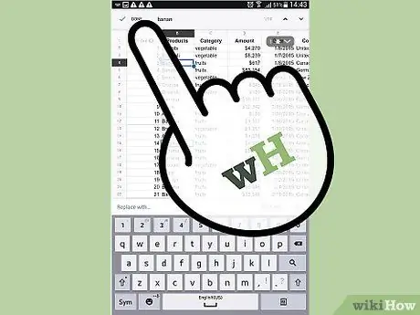 Sök i ett Google Docs -kalkylblad Steg 13