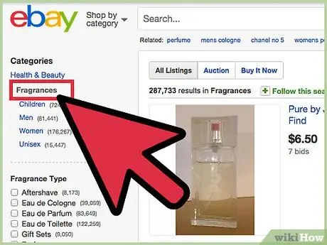 Sell Perfume on eBay Step 2