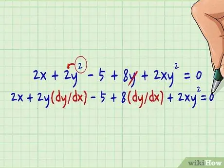 Gør implicit differentiering Trin 2