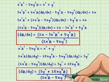 Voer impliciete differentiatie uit Stap 7