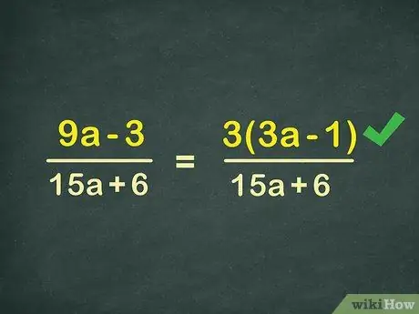 Zjednodušte algebraické zlomky, krok 5