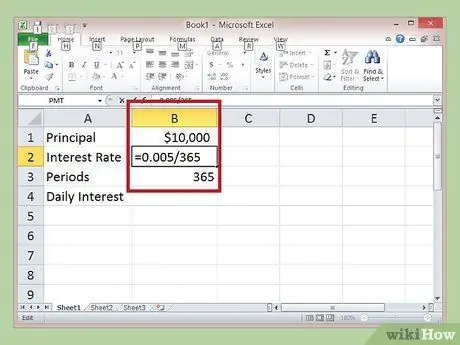 Calculate Daily Interest Step 4