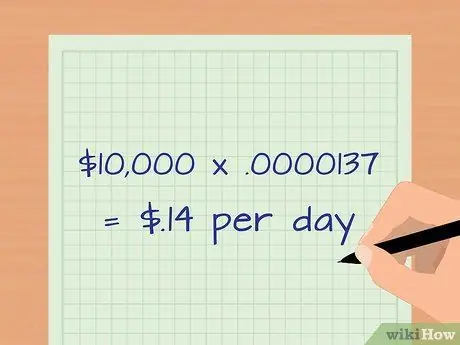 Calculate Daily Interest Step 8