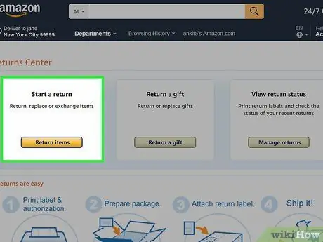 Trả một mặt hàng cho Amazon Bước 16