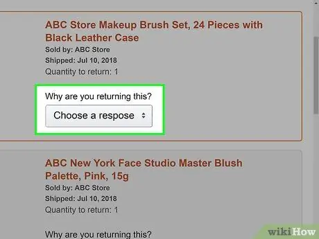 Vrnite izdelek Amazon 4. Korak