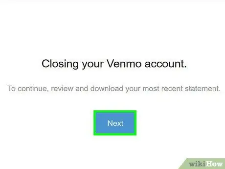 Διαγραφή λογαριασμού Venmo σε υπολογιστή ή Mac Βήμα 5