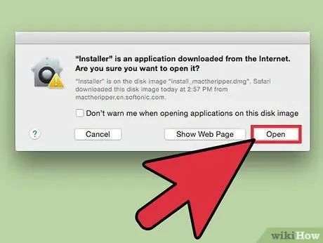 Installer programvare fra usignerte utviklere på en Mac Trinn 4