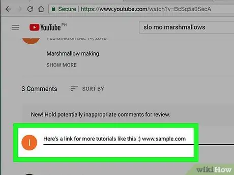 Leave Comments on YouTube Step 18