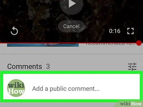 Leave Comments on YouTube Step 6