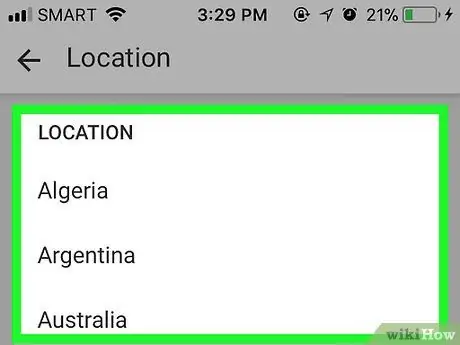 Ändra ditt land i YouTube Steg 9