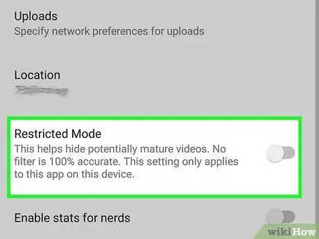 Sluk for YouTube Restricted Mode Trin 11