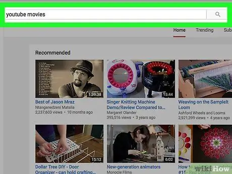 Намерете пълнометражни филми в YouTube Стъпка 3