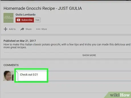 Lenke til en viss tid i kommentarfeltet til en YouTube -video Trinn 11