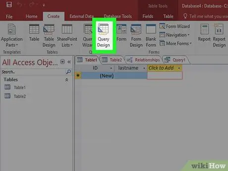 השתמש ב- Microsoft Access שלב 17