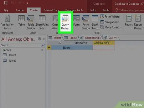 Օգտագործեք Microsoft Access 21 -րդ քայլը