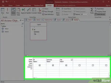 Použijte krok 23 aplikace Microsoft Access