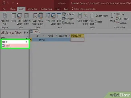 Microsoft Access 4 addımını istifadə edin