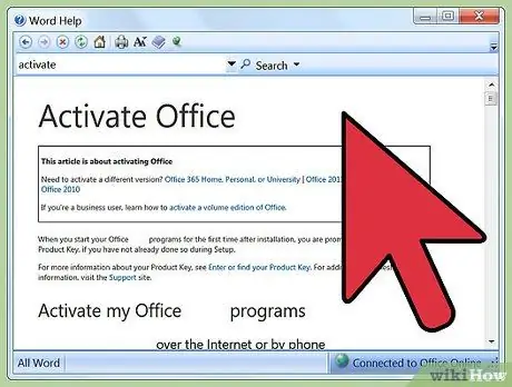 Activeer Microsoft Office 2010 Stap 3