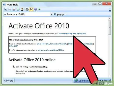 Microsoft Office 2010 -ийг идэвхжүүлэх 4 -р алхам