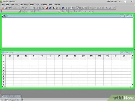 Utiliser Minitab Étape 1