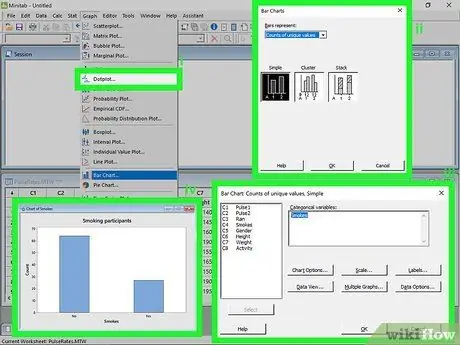 Gebruik Minitab Stap 14