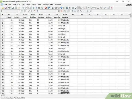 Използвайте Minitab Стъпка 17