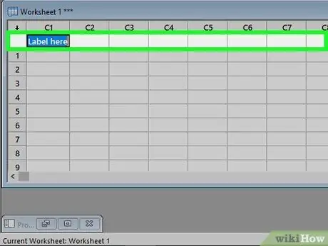 Uporabite Minitab Step 2