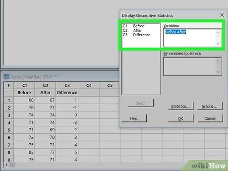 Utilice Minitab Paso 7