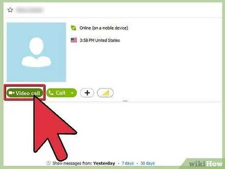 Video chat na Skypeu Korak 4