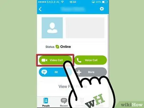 Chat vidéo sur Skype Étape 8