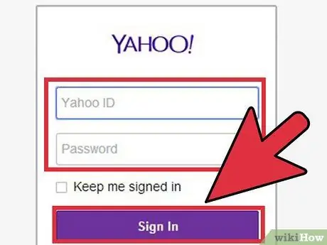 تأیید حساب Yahoo مرحله 1