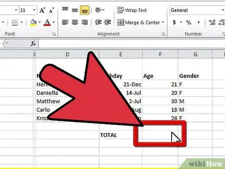 Verdelen in Excel Stap 10