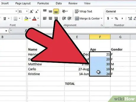 Hatiin sa Excel Hakbang 5