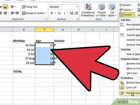 Bahagikan dalam Excel Langkah 6