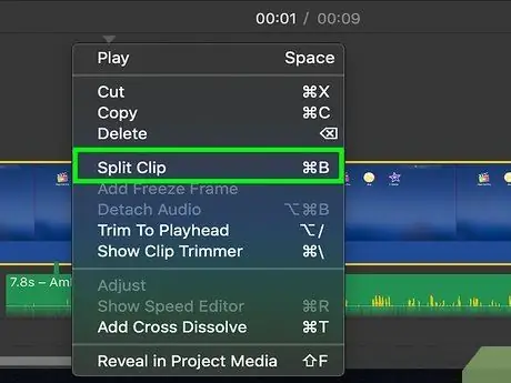 Kata Video kwenye iMovie Hatua ya 6