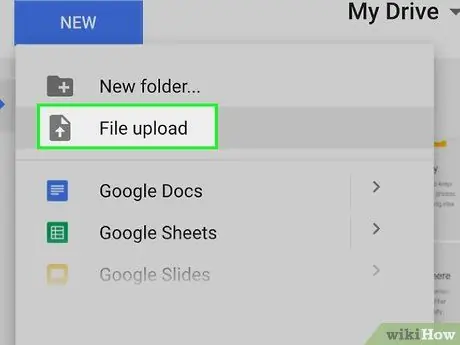 Suurte failide jagamine Google Drive'is 2. toiming