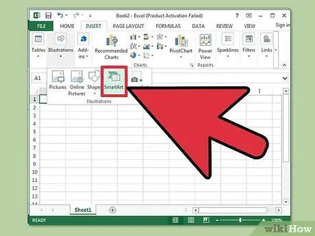 Sukurkite laiko juostą „Excel“2 veiksme