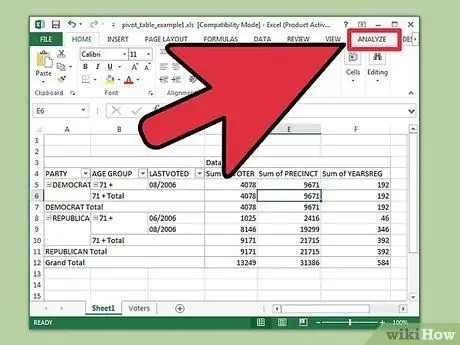 Opret en tidslinje i Excel Trin 7