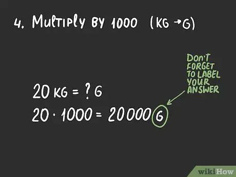 Gramı Kilograma Dönüştür 4. Adım