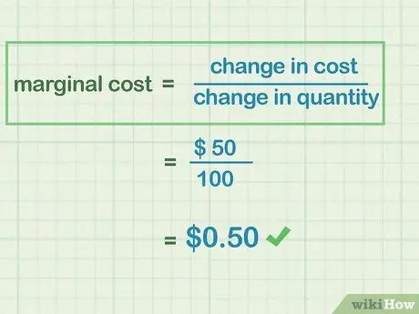 Calculați costul marginal Pasul 7