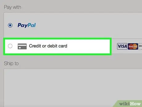 Kúpte si na eBay bez PayPal, krok 3