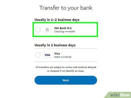 Transferir dinheiro do PayPal para uma conta bancária Etapa 15