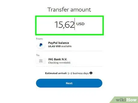 PayPal -тен банктік шотқа ақша аудару 16 -қадам