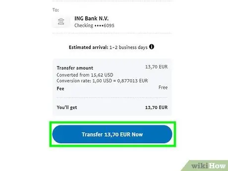 Transferoni para nga PayPal në një llogari bankare Hapi 18